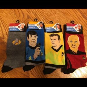 Star Trek socks. 4 pair. New with tags!